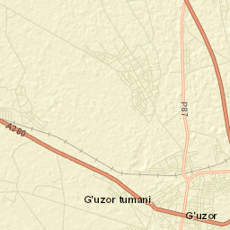 G‘uzor Street Map