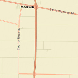 Madison California Street Map