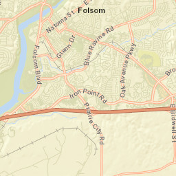 Natoma California Street Map