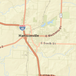 Harrisonville Street Map