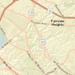 Caseyville, IL, USA Street Map