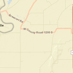 County Road 500 West, Vincennes, IN Street Map