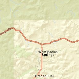 French Lick Street Map