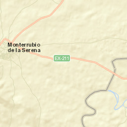 Monterrubio de la Serena Street Map