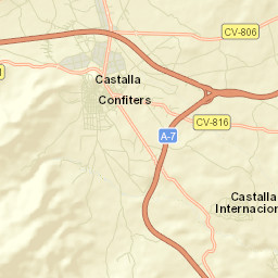 Castalla Street Map