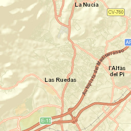 la Nucia Street Map