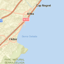 Altea Street Map