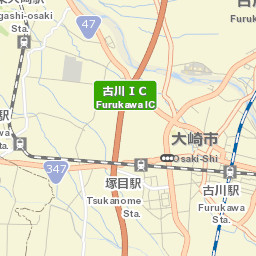 Furukawa Street Map