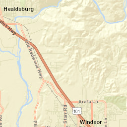 Camp Rose California Street Map