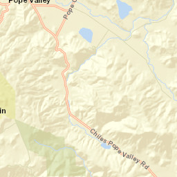 Pope Valley California Street Map