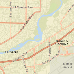 Rancho Cordova California Street Map
