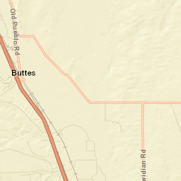 Buttes Colorado Street Map