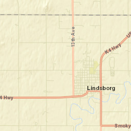 Lindsborg Street Map