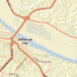 234-298 West High Street, Jefferson City Street Map