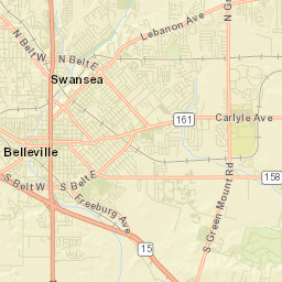 1 South Illinois Street, Belleville, IL 62220, USA Street Map