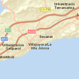 Villajoyosa Street Map