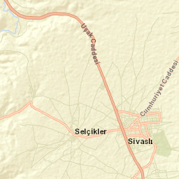 Sivaslı Street Map
