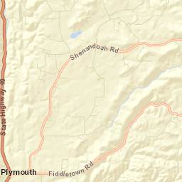 Plymouth California Street Map