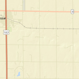 Rush County Street Map
