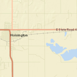 101-199 E 5th St Hoisington KS Street Map