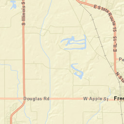 Saint Clair County Street Map