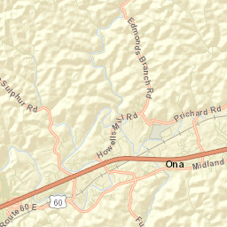 Cabell County Street Map