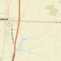 Delmar Delaware Street Map