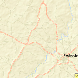 Pedroche Street Map