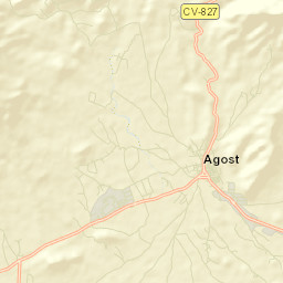 Agost Street Map