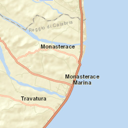 Monasterace Street Map