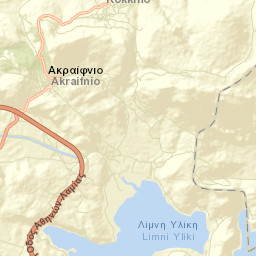 Akraifnía Street Map