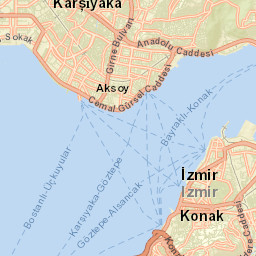 Karşıyaka İlçesi Street Map