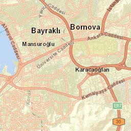 Bayraklı Street Map