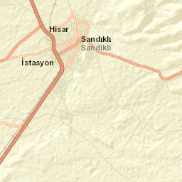 Sandıklı Street Map