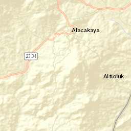 Alacakaya İlçesi Street Map