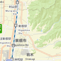 Higashine Street Map