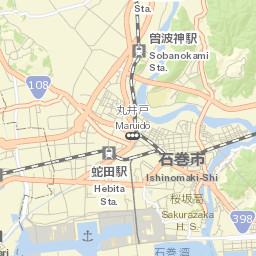 Ishinomaki Street Map