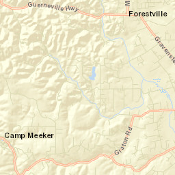 Forestville California Street Map