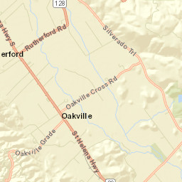 Rutherford California Street Map