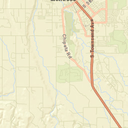 17086-17254 Chipeta Drive, Montrose, CO Street Map