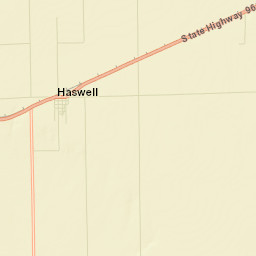 Haswell Colorado Street Map