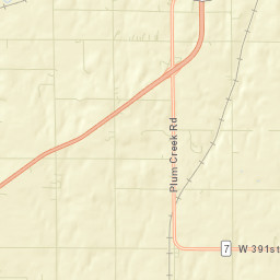 Plum Creek Road & U.S. 169, Osawatomie Street Map