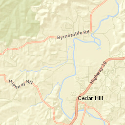 Cedar Hill Street Map