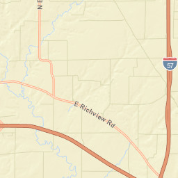 Interstate 64, Woodlawn, IL 62898, America Street Map