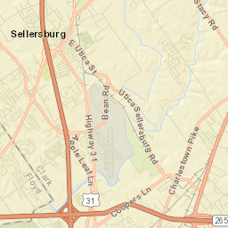 Sellersburg Street Map