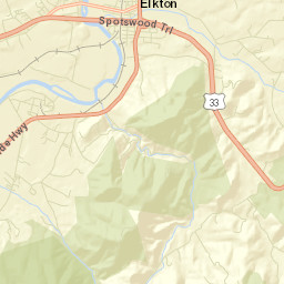Elkton Street Map