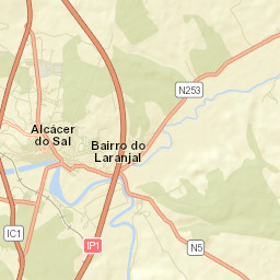 Alcácer do Sal Street Map