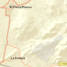 Pinoso Street Map