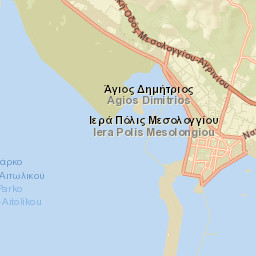 Mesolóngi Street Map