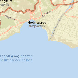 Náfpaktos Street Map